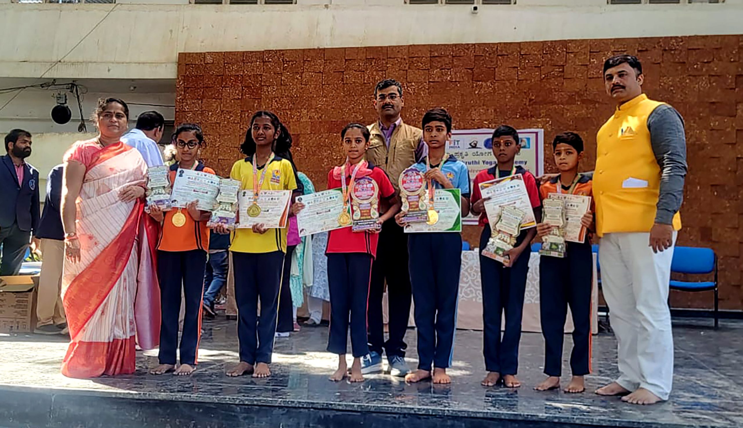 RVK – Hassan Students’ Excellent Performance in Yogaasana Championship (2)