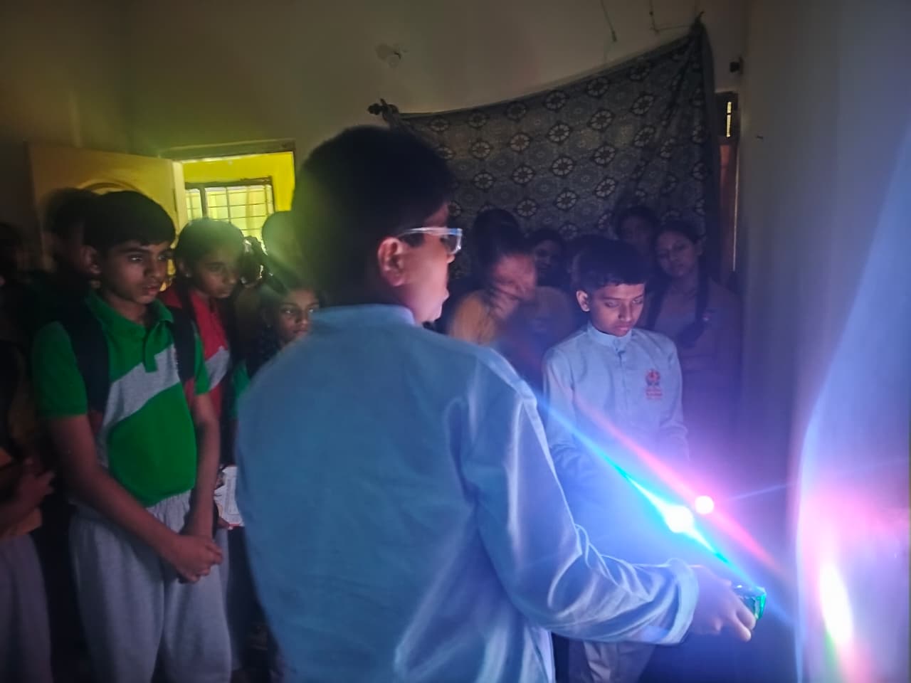 RVK - Hassan Students Earn Praise for Unique Science-Vedanta Presentations in Saligrama (1)