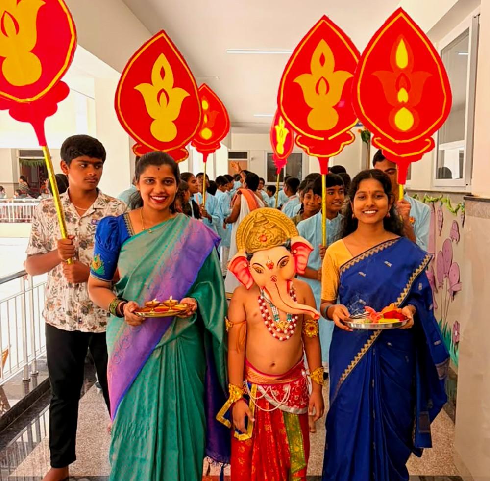 Ganesh Chaturthi Celebrated with Devotion at RVK - Hassan10