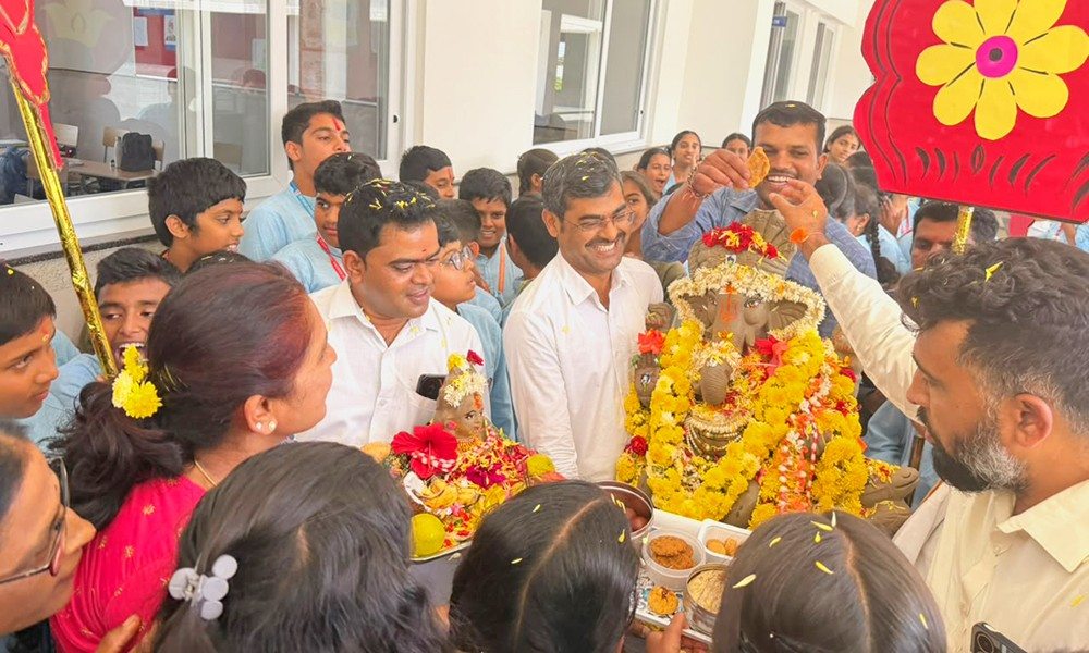 Ganesh Chaturthi Celebrated with Devotion at RVK - Hassan16