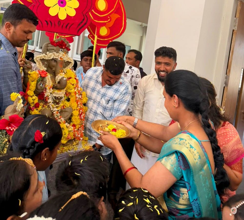 Ganesh Chaturthi Celebrated with Devotion at RVK - Hassan7