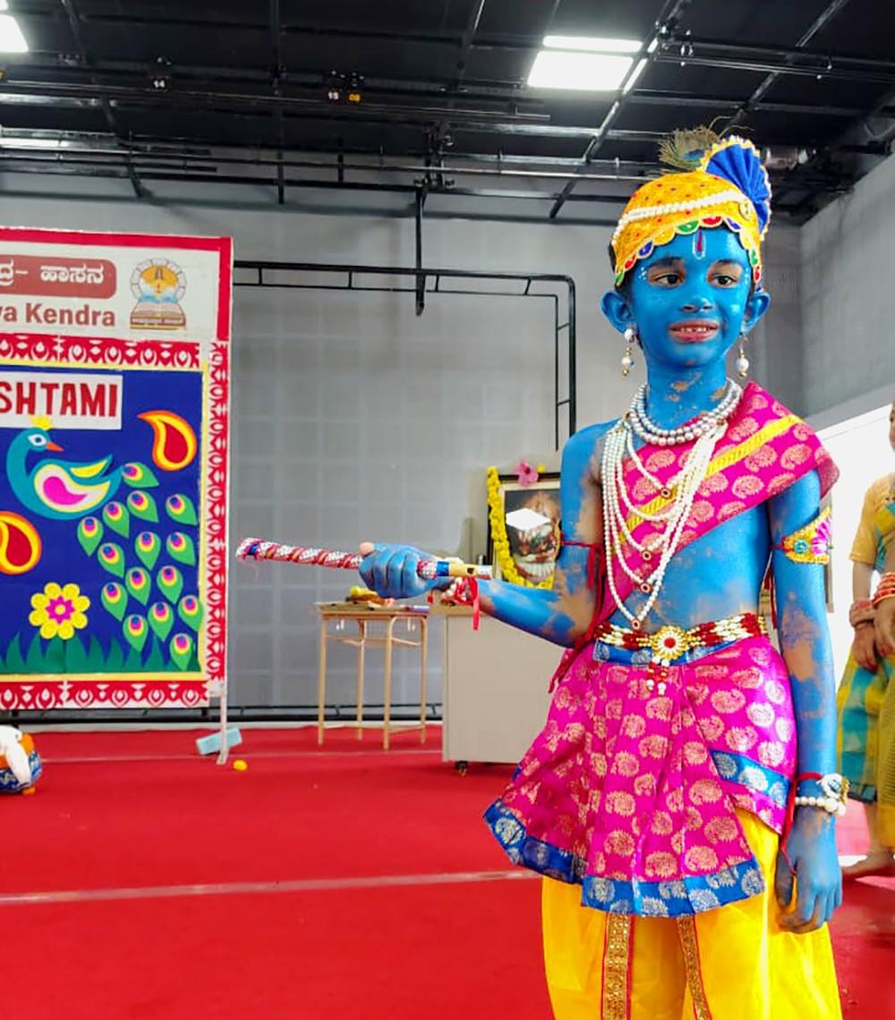 Krishna Janmashtami Celebrated with Devotional Fervour at RVK - Hassan 3