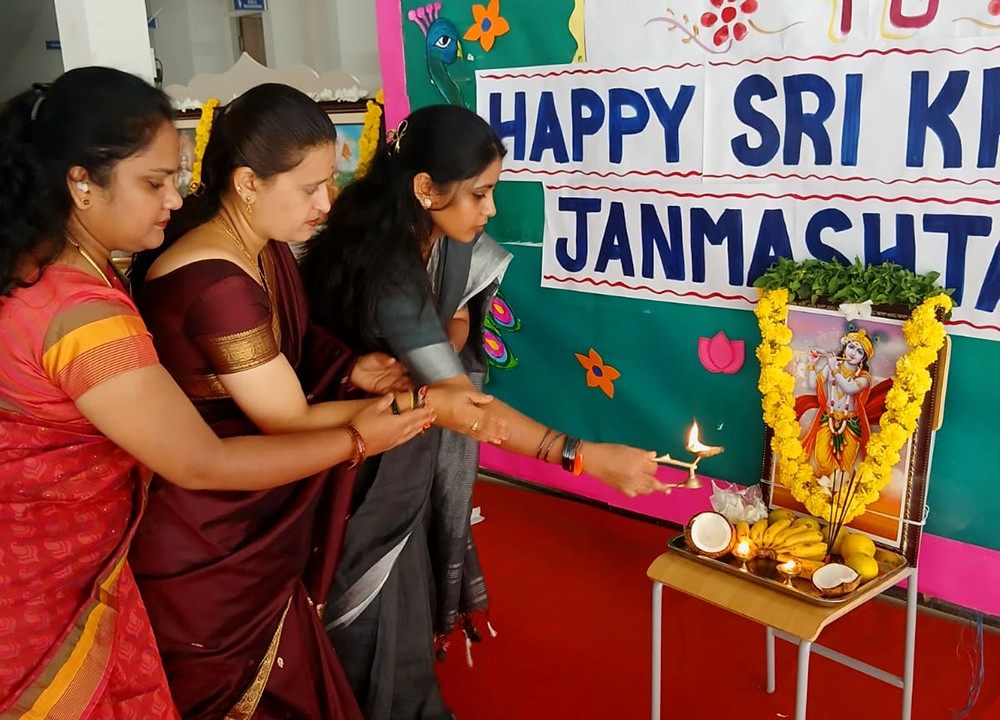 Krishna Janmashtami Celebrated with Devotional Fervour at RVK - Hassan 5