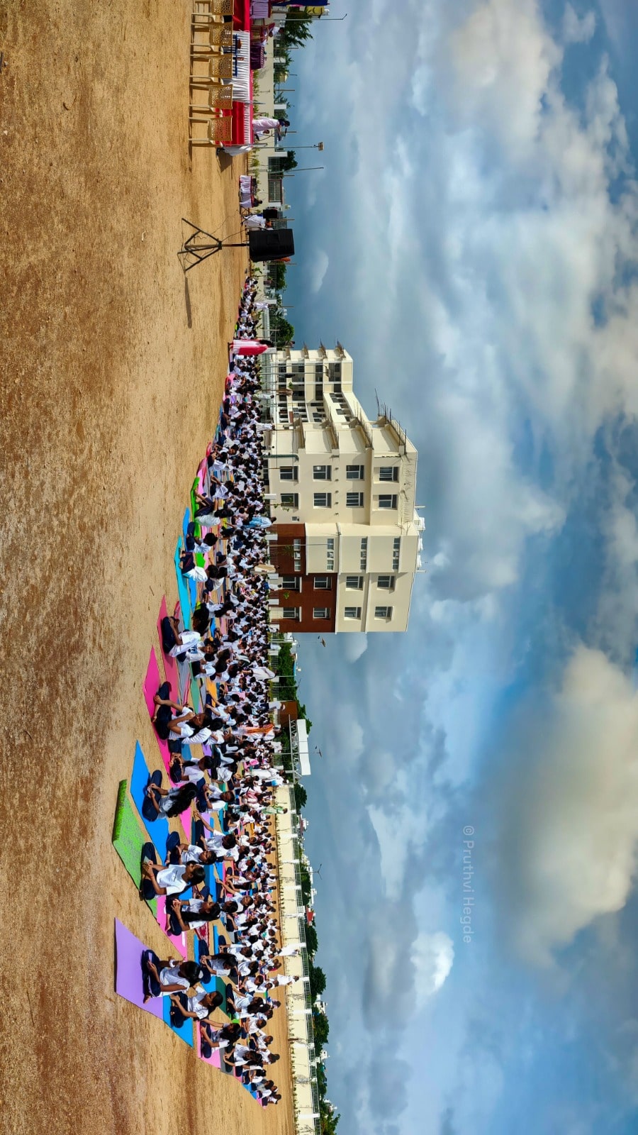 International Yoga Day Celebration in RVK - Hassan-10